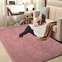 LUXE HOME INTERNATIONAL Carpet Super Soft Anti Slip Vegas Rectangular Rugs For Bedroom,Livingroom(Fuscia,3X5 Feet),Pink