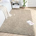 LUXE HOME INTERNATIONAL Carpet Super Soft Anti Slip Vegas Rectangular Rugs For Bedroom,Livingroom(Beige,4X6 Feet)