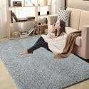 LUXE HOME INTERNATIONAL Carpet Super Soft Anti Slip Vegas Rectangular Rugs For Bedroom,Livingroom(Silver,3X5 Feet)