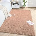 LUXE HOME INTERNATIONAL Carpet Super Soft Anti Slip Vegas Rectangular Rugs For Bedroom,Livingroom(Peach,4X6 Feet)