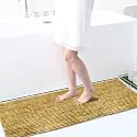 Luxe Home Floor Runner 1600 GSM Microfiber Super-Soft matt Anti Skid Water Absorbent Comfort Mats for Bathroom, Kitchen, Entrance (58 x 140 cm, Beige, Pack of 1)