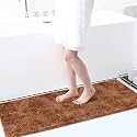 Luxe Home Floor Runner 1600 GSM Microfiber Super-Soft matt Anti Skid Water Absorbent Comfort Mats for Bathroom, Kitchen, Entrance (58 x 140 cm, Coffee, Pack of 1)
