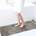 Luxe Home Floor Runner 1600 GSM Microfiber Super-Soft matt Anti Skid Water Absorbent Comfort Mats for Bathroom, Kitchen, Entrance (58 x 140 cm, Blue, Pack of 1)