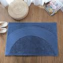Luxe Home Rabbit Fur Soild Bath Mat