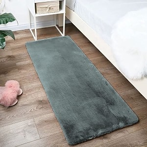 Luxe Home Rabbit Fur Soild RunnerSuper Soft