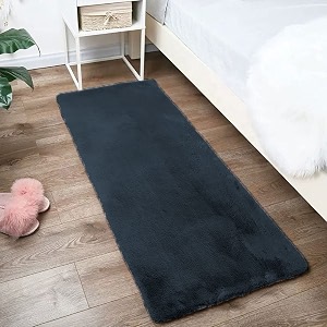 Luxe Home Rabbit Fur Soild RunnerSuper Soft
