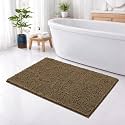 LUXE HOME INTERNATIONAL Shaggy Chenille Bath Mat