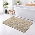 LUXE HOME INTERNATIONAL Shaggy Chenille Bath Mat