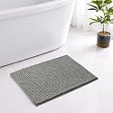 LUXE HOME INTERNATIONAL Shaggy Chenille Bath Mat