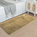 Luxe Home Rabbit Fur Soild Bath Mat
