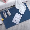 Luxe Home Rabbit Fur Soild Bath Mat