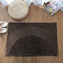 Luxe Home Rabbit Fur Soild Bath Mat