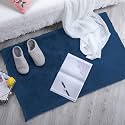 Luxe Home Rabbit Fur Soild Bath Mat