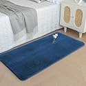 Luxe Home Rabbit Fur Soild Bath Mat