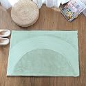 Luxe Home Rabbit Fur Soild Bath Mat