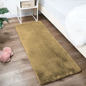 Luxe Home Rabbit Fur Soild RunnerSuper Soft