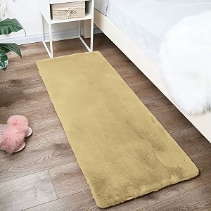 Luxe Home Rabbit Fur Soild RunnerSuper Soft