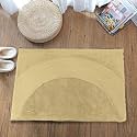Luxe Home Rabbit Fur Soild Bath Mat