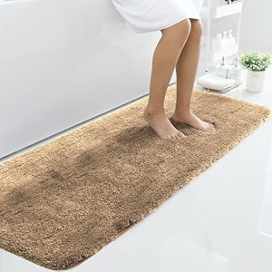 luxe home international microfiber runner super soft non slip vegas rugs for bedroom 2x5 ft gold pack of 1