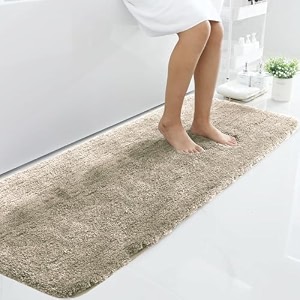 luxe home international microfiber runner super soft non slip vegas rugs for bedroom 2x5 ft beige pack of 1