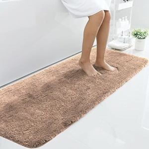 luxe home international microfiber runner super soft non slip vegas rugs for bedroom 2x5 ft rust pack of 1
