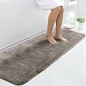 LUXE HOME INTERNATIONAL Microfiber Runner Super Soft Non Slip Vegas Rugs For Bedroom (2X5 Ft, Taupe) Pack Of 1