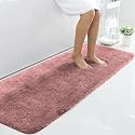 LUXE HOME INTERNATIONAL Microfiber Runner Super Soft Non Slip Vegas Rugs for Bedroom (2X5 Ft, Fuscia) Pack of 1, Pink