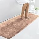 LUXE HOME INTERNATIONAL Microfiber Runner Super Soft Non Slip Vegas Rugs for Bedroom (2X5 Ft, Peach) Pack of 1