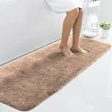 LUXE HOME INTERNATIONAL Microfiber Runner Super Soft Non Slip Vegas Rugs For Bedroom (2X5 Ft, Rust) Pack Of 1
