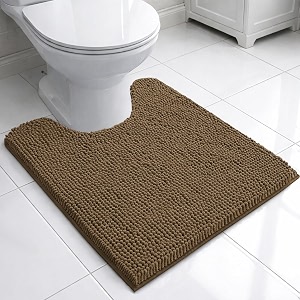 LUXEHOME International Microfibre Chenille Contour Bath Mat
