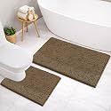 LUXEHOME International Microfibre Chenille Contour Bath Mat
