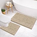 LUXEHOME International Microfibre Chenille Contour Bath Mat