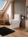 LUXEHOME Space-Saving Modern Sleek Compact Design Commode