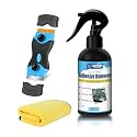 LUXFINISH Adhesive Remover Spray – Goo & Glue Remover that Instantly Dissolves Stickers, Decals, Labels & Tape Residue, Won't Damage Car Paint, Glass, Metal or Plastic, Includes Scraper & Towel - 5oz