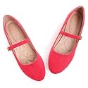 LUXINYU Women's Slip on Flats,Classy Round Toe Solid Classic Mary Jane Ballet Dance Shoes Soft Comfortable PU Flat Shoes