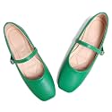 LUXINYU Women's Slip on Flats,Classy Round Toe Solid Classic Mary Jane Ballet Dance Shoes Soft Comfortable PU Flat Shoes