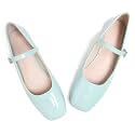 LUXINYU Women's Slip on Flats,Classy Round Toe Solid Classic Mary Jane Ballet Dance Shoes Soft Comfortable PU Flat Shoes