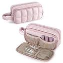 LUXJA Puffy Nail Polish Organizer Case Holds 12-18 Bottles (15ml/0.5 fl.oz)
