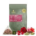 Luxmi Estates African Rose Herbal Infusion 50 Plant-Based Biodegradable Bags (100gm) Pack | USDA Certified Organic Infusion | Hibiscus &amp; Roses | Caffeine Free | Flavourful |100% Natural | Support A Healthy response