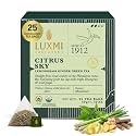 Luxmi Estates Citrus Sky Lemongrass Ginger Green Tea-25 Tea Bags(50g)Pack|Certified Organic Darjeeling Green Tea|Calming Citrus Flavor &amp; Aroma|Natural Lemon Balm for Digestion Support