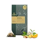 Luxmi Estates Indian Passion Green 25 Tea Bags (50g) Pack | Mango Passion Fruit Green Tea | Lemongrass, Ginger, Lemon Peel | Calming Tea for Relaxation | Low Caffeine