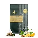 Luxmi Estates Indian Passion Green 50 Tea Bags (100g) Pack | Mango Passion Fruit Green Tea | Lemongrass, Ginger, Lemon Peel | Calming Tea for Relaxation | Low Caffeine