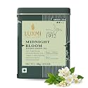 Luxmi Estates Midnight Bloom Jasmine Green Tea – 100g Loose Leaf | Antioxidant-Rich Darjeeling Green Tea With Jasmine Buds | For Energy With No Jitters, Natural Aid Relieve Stress, Improved Mental Clarity and Immunity | 50 Cu