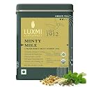 Luxmi Estates Minty Mile Chamomile Mint Green Tea 50gm Tin | USDA Certified Organic Green Tea | Low Caffeine Chamomile | Mint Teabags Best for Night Time|Lemongrass,Spearmint