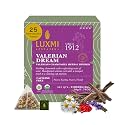 Luxmi Estates Valerian Dream – Organic Sleep Infusion | 25 Plant-Based Biodegradable Bags | USDA Organic | Valerian Root, Chamomile, Lavender &amp; Rose | Caffeine Free Best For Insomnia, Anxiety &amp; Stress Relief, Relaxati