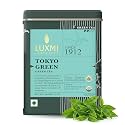 LUXMI Estates Tokyo Green Organic Green Loose Leaf Tea 100 Gm | Low Caffeine Organic Tea | Stress Relieving &amp; Refreshing | Immunity Booster | Rich in Antioxidants