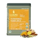 Luxmi Estates Turmeric Time-Out Herbal Loose Infusion - 100g Pack | Certified USDA Organic Herbal Infusion | Turmeric, Ginger, Cardamom, Black Pepper Blend | Supports Immunity, Digestion &amp; Inflammation Relief | 50 Cups