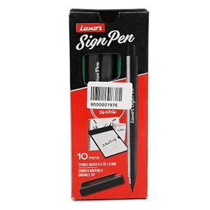 luxor nsign pen - sleek green box of 10 smooth writing amp long-lasting ink ideal for office amp academic use