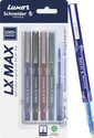 Luxor Schneider LX MAX | Needle Tip | 0.5 mm | 1000+ Meters Writing Length | German Technology Roller Ball Pen