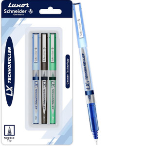 luxor schneider lx5 technoroller 05 mm tip german technology 100 liquid ink roller ball pen
